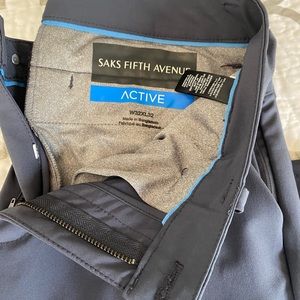 Two pack Saks 5th Ave Golf Pants 32x32 in Dk Gray and 33x32 in light gray.